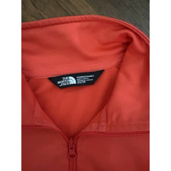 North Face zip up long sleeve coral size xs - Picture 3 of 3